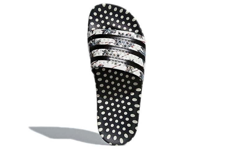 (WMNS) adidas Adilette Slide 'Black White Silver' CM8224 - Image 5