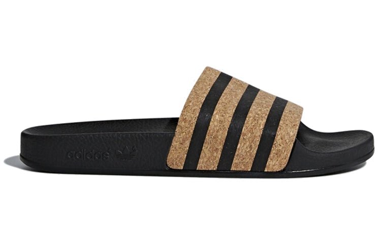(WMNS) adidas Adilette 'Black Cork' CQ2237 - Image 2
