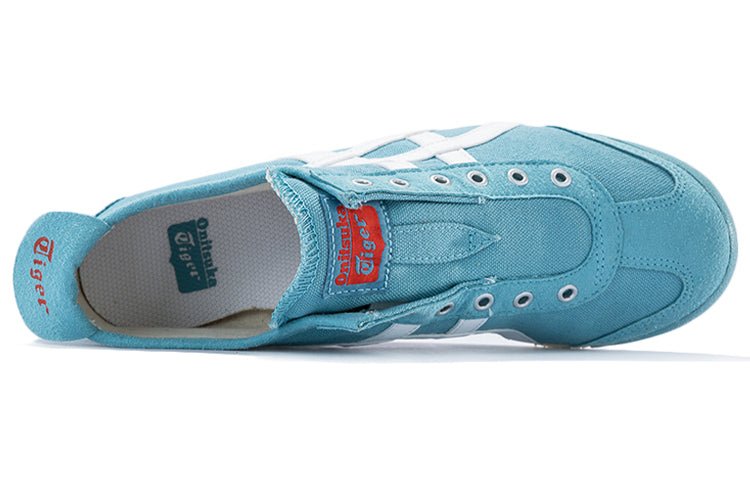 (WMNS) Onitsuka Tiger Mexico 66 Slip-On  'Aqua Blue White' D3K5N-4001 - Image 4