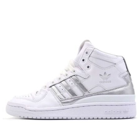 (WMNS) adidas originals Forum Mid 'Refined White/Metallic Silver' D98182