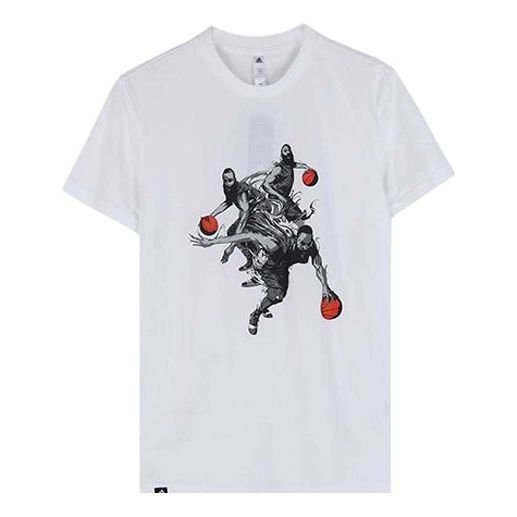 adidas Harden Mvmt Gu Printed TEE Men White DZ1872