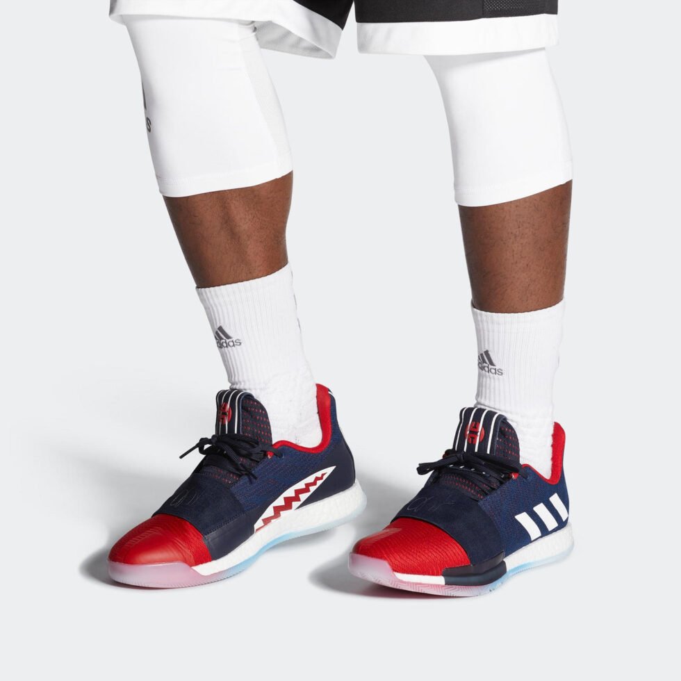 adidas Harden Volume 3 'US Navy Shark' EE3954 - Image 7