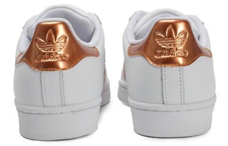 (WMNS) adidas originals Superstar Shoes Golden/White EF1326 - Image 3