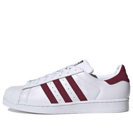 adidas Superstar 'Cloud White Collegiate Burgundy' EF9240