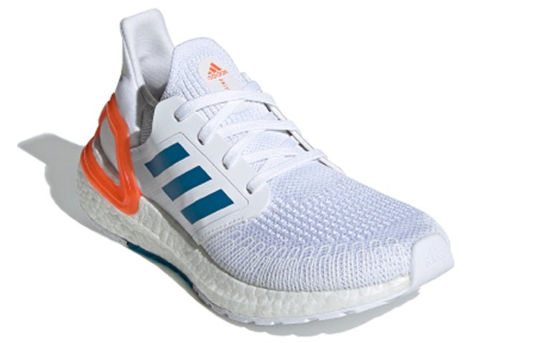 (GS) adidas Ultraboost 20 Primeblue J White/Orange/Blue EG4820 - Image 2