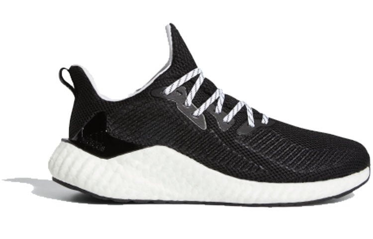 (WMNS) adidas ALPHABOOST WUJI Sneakers Black/White EG6537 - Image 2
