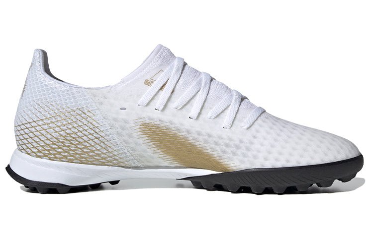 adidas X Ghosted.3 TF 'White Metallic Gold Melange' EG8199 - Image 2