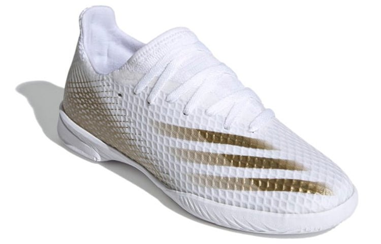 adidas X Ghosted.3 IN 'White Metallic Gold Melange' EG8204 - Image 3