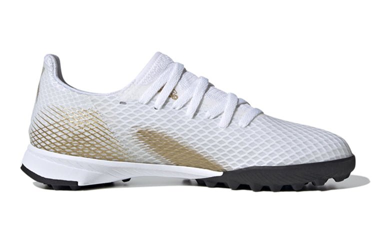 (GS) adidas X Ghosted.3 TF 'White Metallic Gold Melange' EG8214 - Image 2