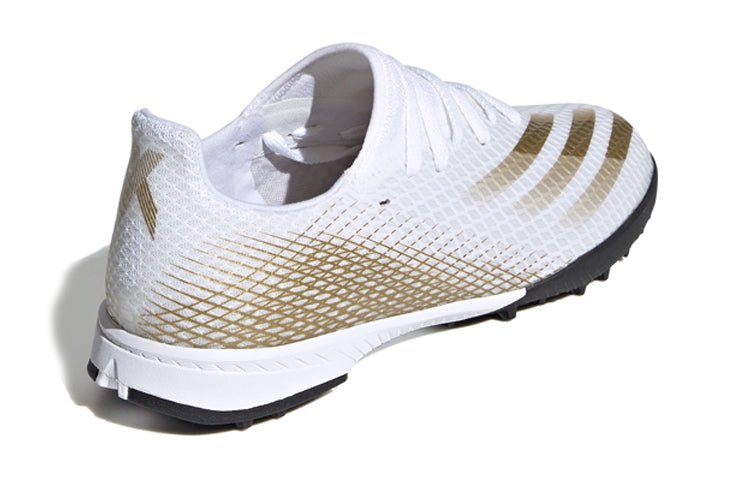 (GS) adidas X Ghosted.3 TF 'White Metallic Gold Melange' EG8214 - Image 4