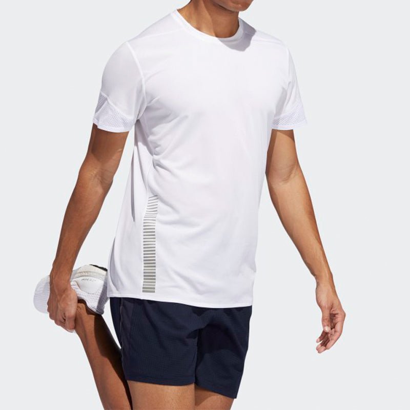 Men's adidas 25/7TeeRunr Running Short Sleeve White 7 Tee RunrT EI6325 - Image 6