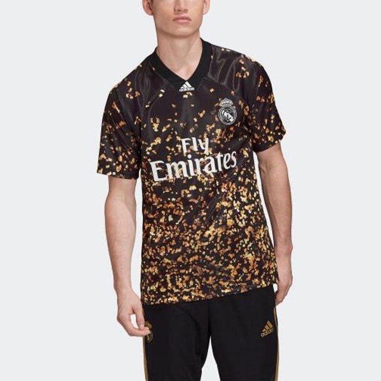 Men's adidas x EASPORTS Crossover 19-20 Season Casual Sports Full Print Short Sleeve Soccer/Football Jersey Asia Sizing Black EJ5563 - Image 5