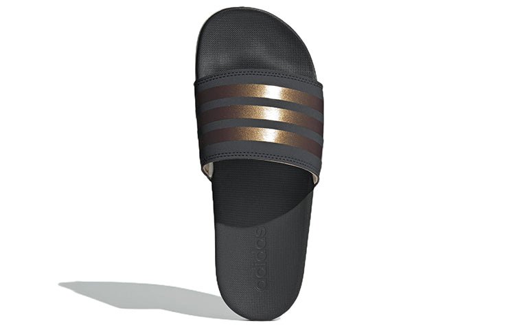 (WMNS) adidas Adilette Comfort Slides 'Stripes Shimmer - Copper Metallic' F97200 - Image 6