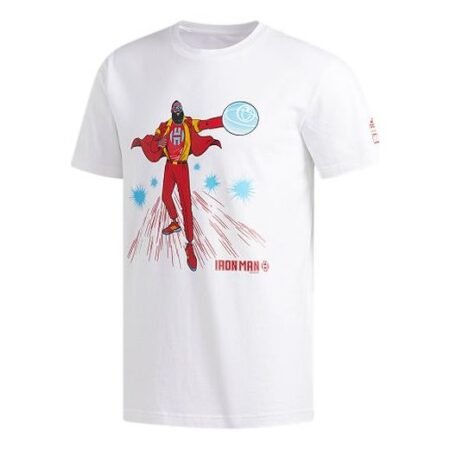 adidas x Marvel Harden Iron Man Harden Marvel Avengers Basketball s T Men's White FI6371