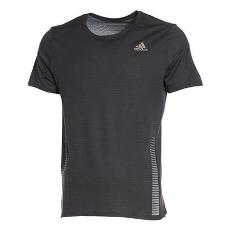 Men's adidas 25/7 TEE CHILL Running Sports Short Sleeve Black FI8004