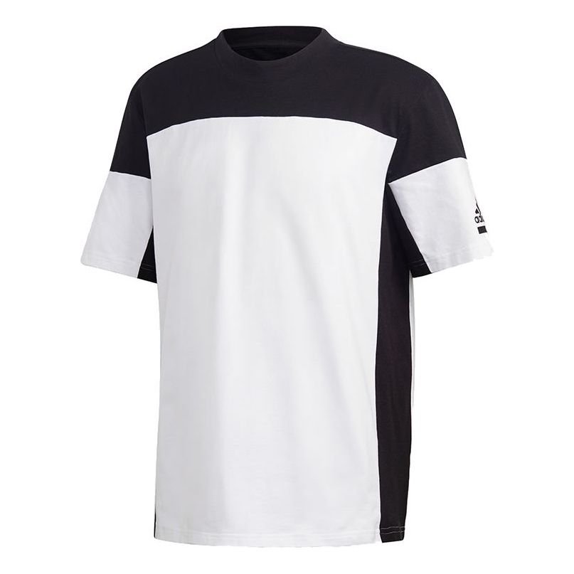 adidas ZNE TEE Running Gym Training Colorblock Short Sleeve White FR7146