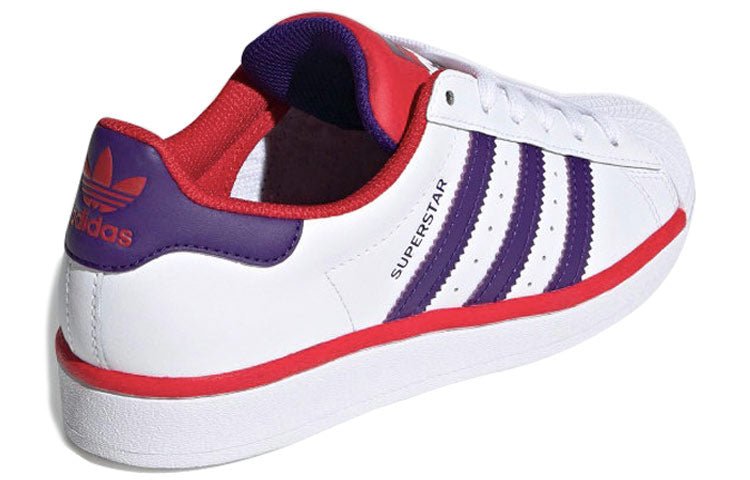 (GS) adidas Originals Superstar Shoes 'White Purple Red' FV3666 - Image 3