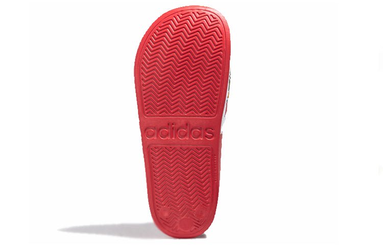 Pokmon x adidas neo Adilette Shower Red Shoe Unisex 'Red White' FW0073 - Image 4