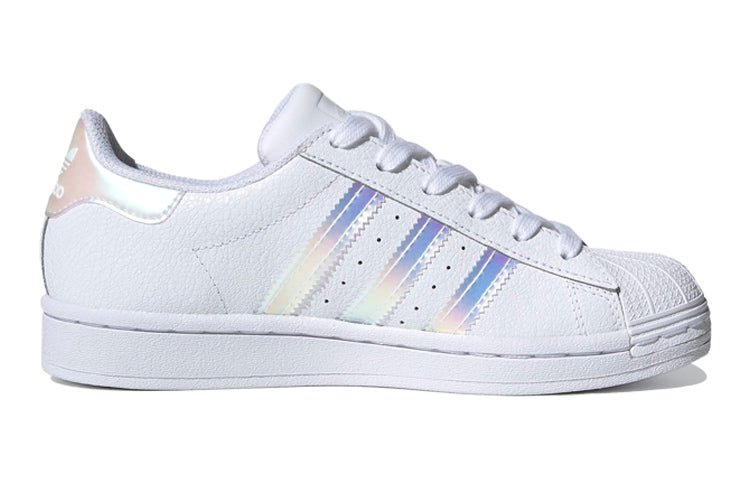 (GS) adidas Originals Superstar Shoes 'White Metallic Silver' FW0813 - Image 2