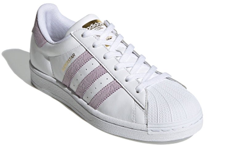 (WMNS) adidas originals Superstar 'White Purple' FW3567 - Image 3
