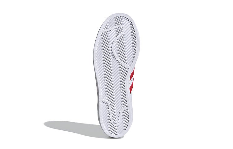 (GS) adidas originals Superstar J 'White Red' FW8293 - Image 6