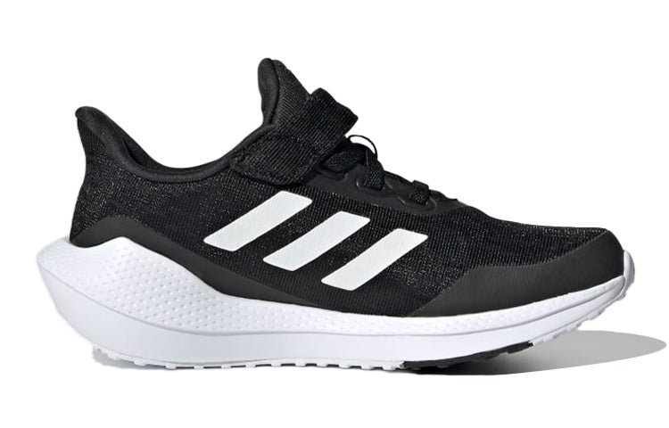 (GS) adidas EQ21 Run Velcro J 'Black White' FX2254 - Image 2