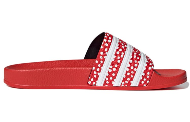 (WMNS) adidas Adilette Slide 'Polka - Vivid Red' FX5921 - Image 3