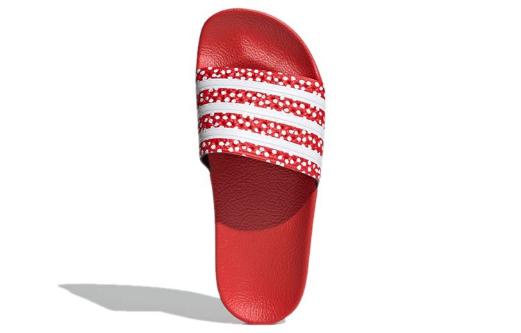 (WMNS) adidas Adilette Slide 'Polka - Vivid Red' FX5921 - Image 6