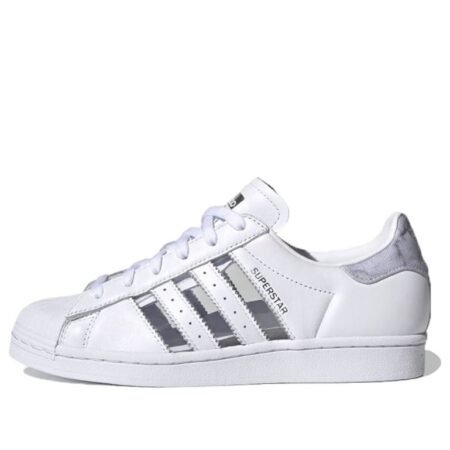 (WMNS) adidas originals Superstar 'White Gray Purple' FX6069