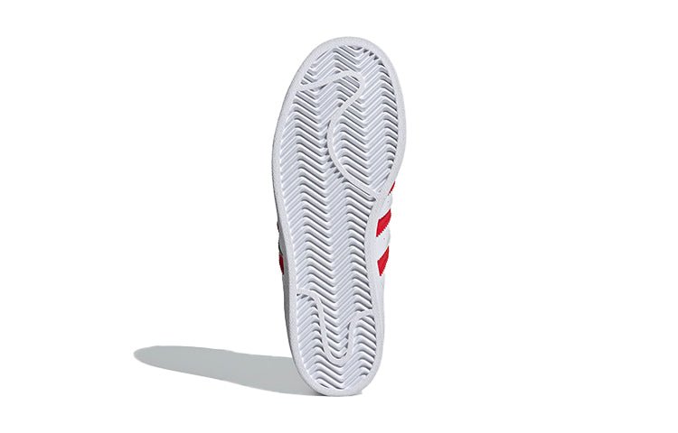 (GS) adidas Superstar J 'White Vivid Red' FY2569 - Image 6