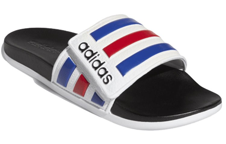 adidas Adilette Comfort Adjustable Slide 'White Royal Scarlet' FY8095 - Image 3