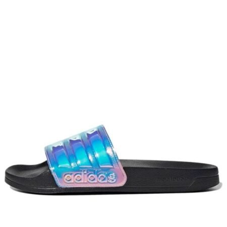 (WMNS) adidas Adilette Shower Slides For Laser Slippers Multi-color 'Black' FY8178