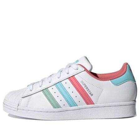 (GS) adidas Superstar J 'White Hazy Rose Sky' FZ0649
