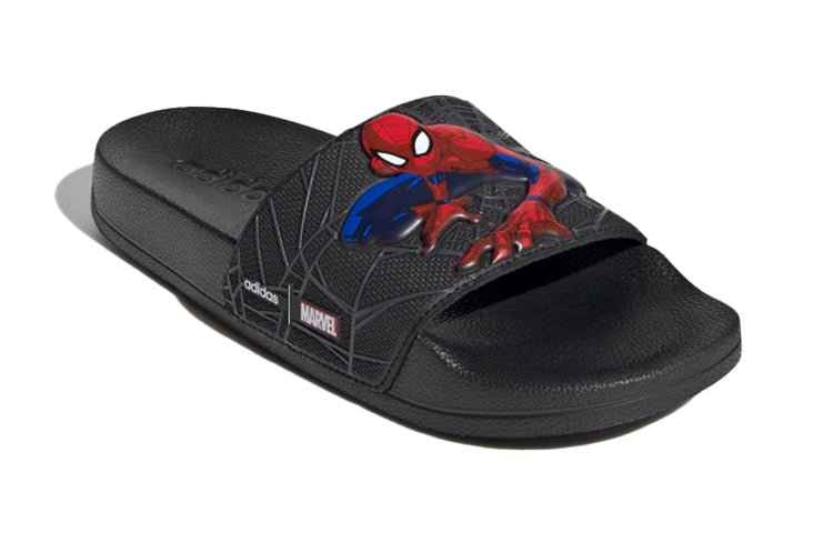 (PS) adidas Marvel x Adilette Shower Slide J 'Spider-Man' FZ1716 - Image 3