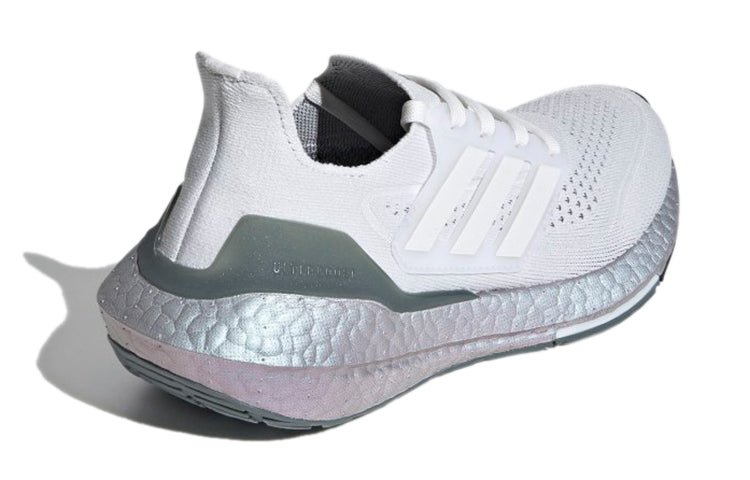(GS) adidas Ultraboost 21 J 'Crystal White Silver' FZ2930 - Image 4