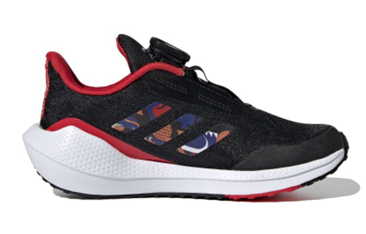 (GS) adidas EQ21 Run BOA J 'Chinese New Year - Black Scarlet' FZ4590 - Image 2