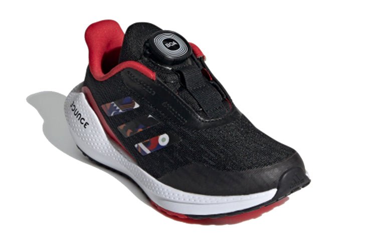 (GS) adidas EQ21 Run BOA J 'Chinese New Year - Black Scarlet' FZ4590 - Image 3