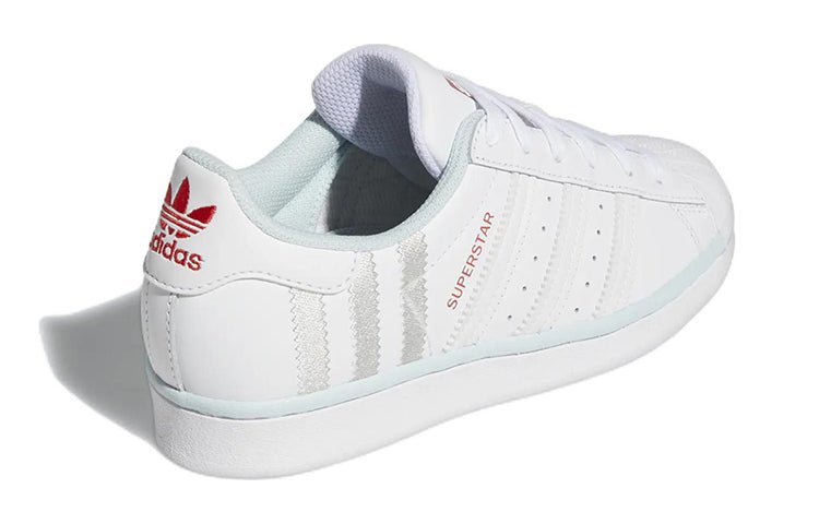 (GS) adidas originals Superstar 'White Almost Blue' FZ6254 - Image 4