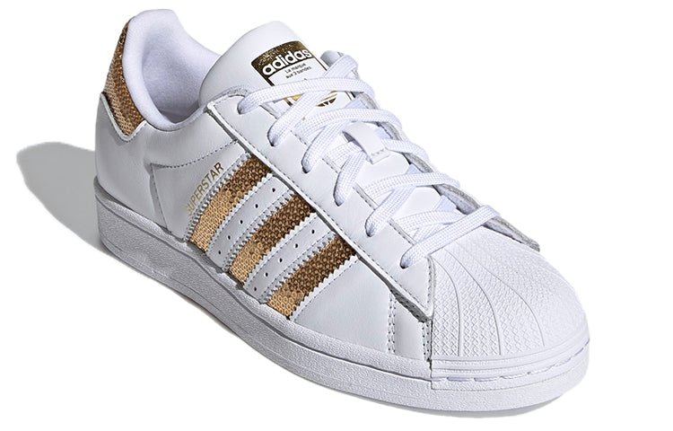 (WMNS) adidas Superstar 'White Gold Sequins' G55658 - Image 3