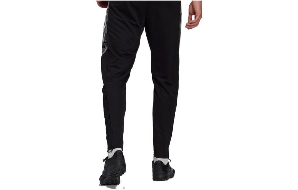 Men's adidas Solid Color Alphabet Logo Printing Running Training Soccer/Football Sports Pants/Trousers/Joggers Black GE5423 - Image 2