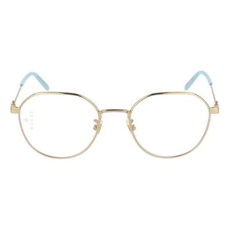 Gucci Metallic Round Frame Optical Glasses Frame Glasses 51mm Gold GG0684O-004