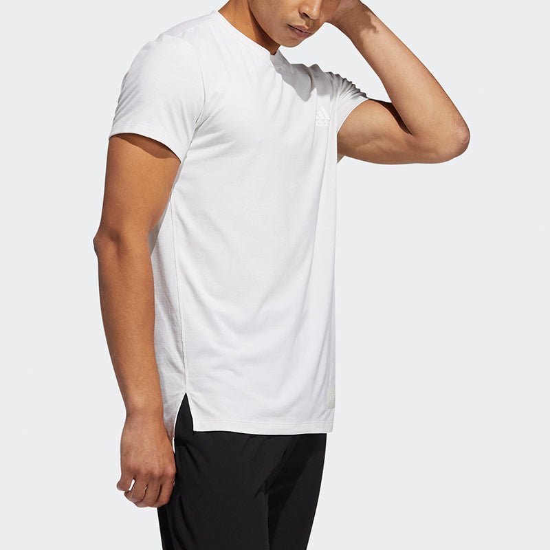 adidas Stu Tech Tee Casual Sports Running Short Sleeve White GL0446 - Image 4