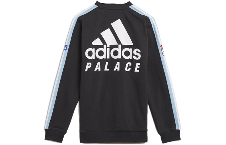 adidas x Palace Unisex Round-neck Sweatshirt Black GL7173 - Image 2