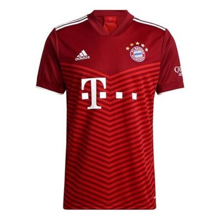 Men's adidas Fcb H Jsy Bayern Munich Black Home Fan Edition Sports Short Sleeve Soccer/Football Red GM5313