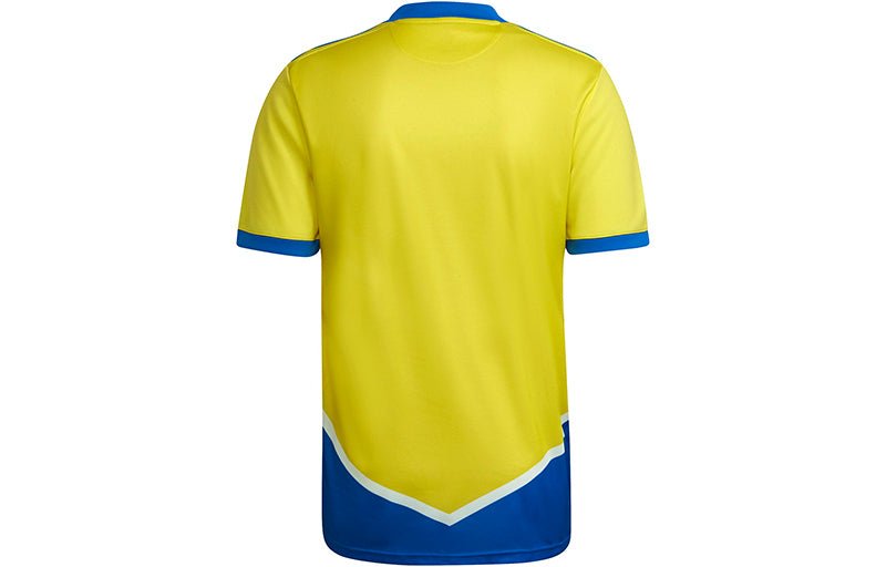 Men's adidas Training Sports Short Sleeve Soccer/Football Jersey Asia Sizing SW Fan Edition 21-22 Season Juventus Away Yellow GS1439 - Image 2