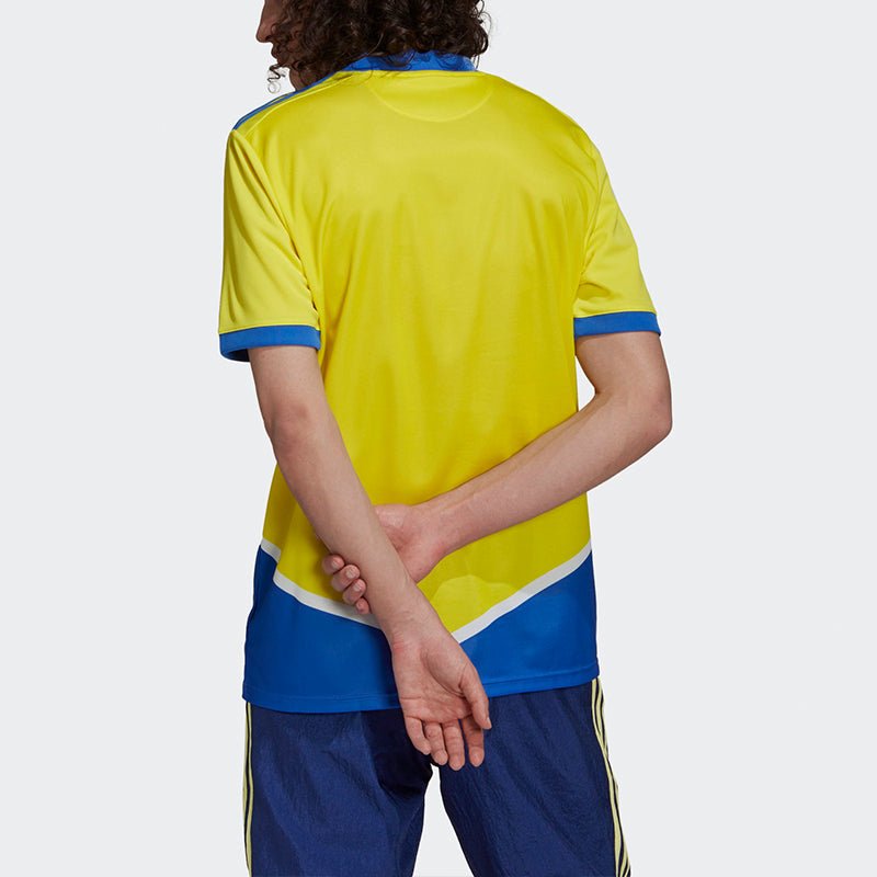 Men's adidas Training Sports Short Sleeve Soccer/Football Jersey Asia Sizing SW Fan Edition 21-22 Season Juventus Away Yellow GS1439 - Image 5
