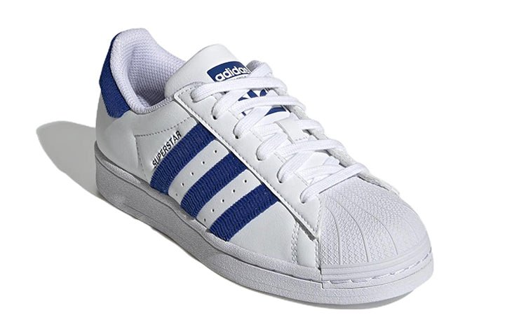 (GS) adidas Superstar 'White Royal Blue' GV7951 - Image 3