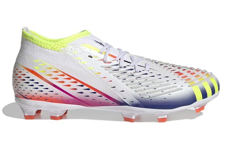 (GS) adidas Predator Edge.3 'White Yellow Blue' GW0977 - Image 2