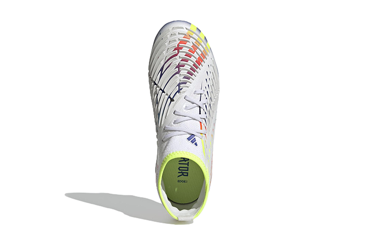 (GS) adidas Predator Edge.3 'White Yellow Blue' GW0977 - Image 4