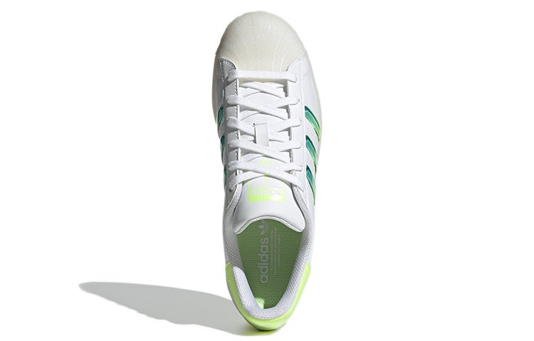 (WMNS) adidas originals Superstar 'White Yellow Green' GW4909 - Image 5
